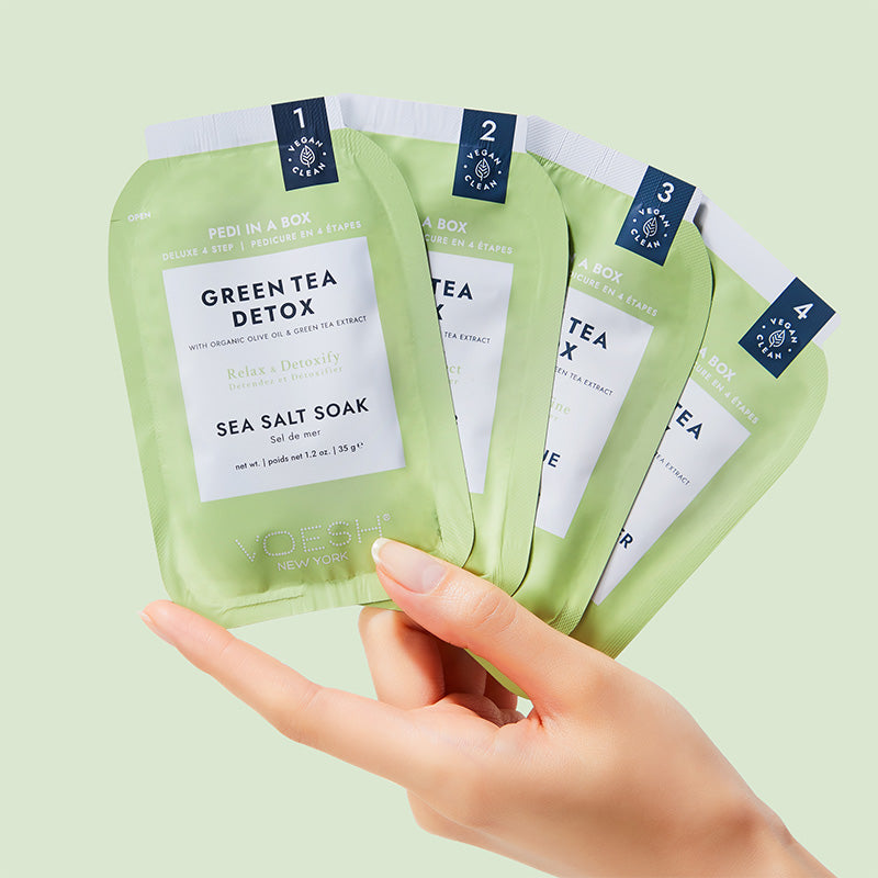 Voesh Pedi In A Box Deluxe 4 Step Green Tea Detox