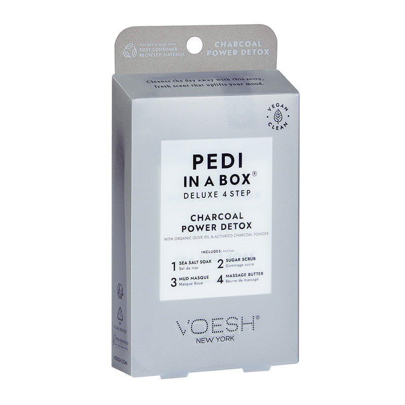 Voesh Pedi In A Box Deluxe 4 Step Charcoal