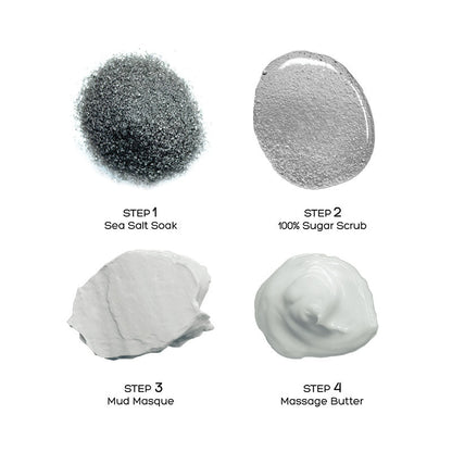 Voesh Pedi In A Box Deluxe 4 Step Charcoal
