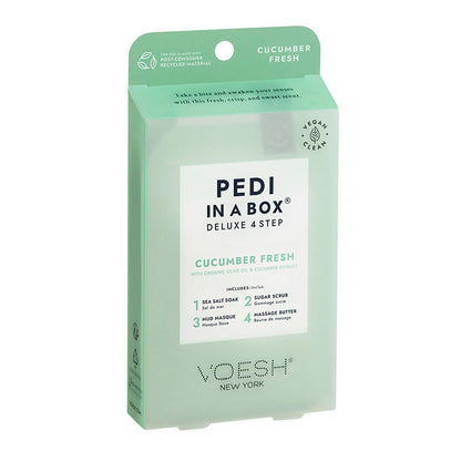 Voesh Pedi In A Box Deluxe 4 Step Cucumber Fresh