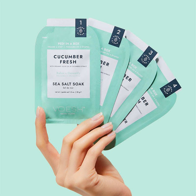 Voesh Pedi In A Box Deluxe 4 Step Cucumber Fresh