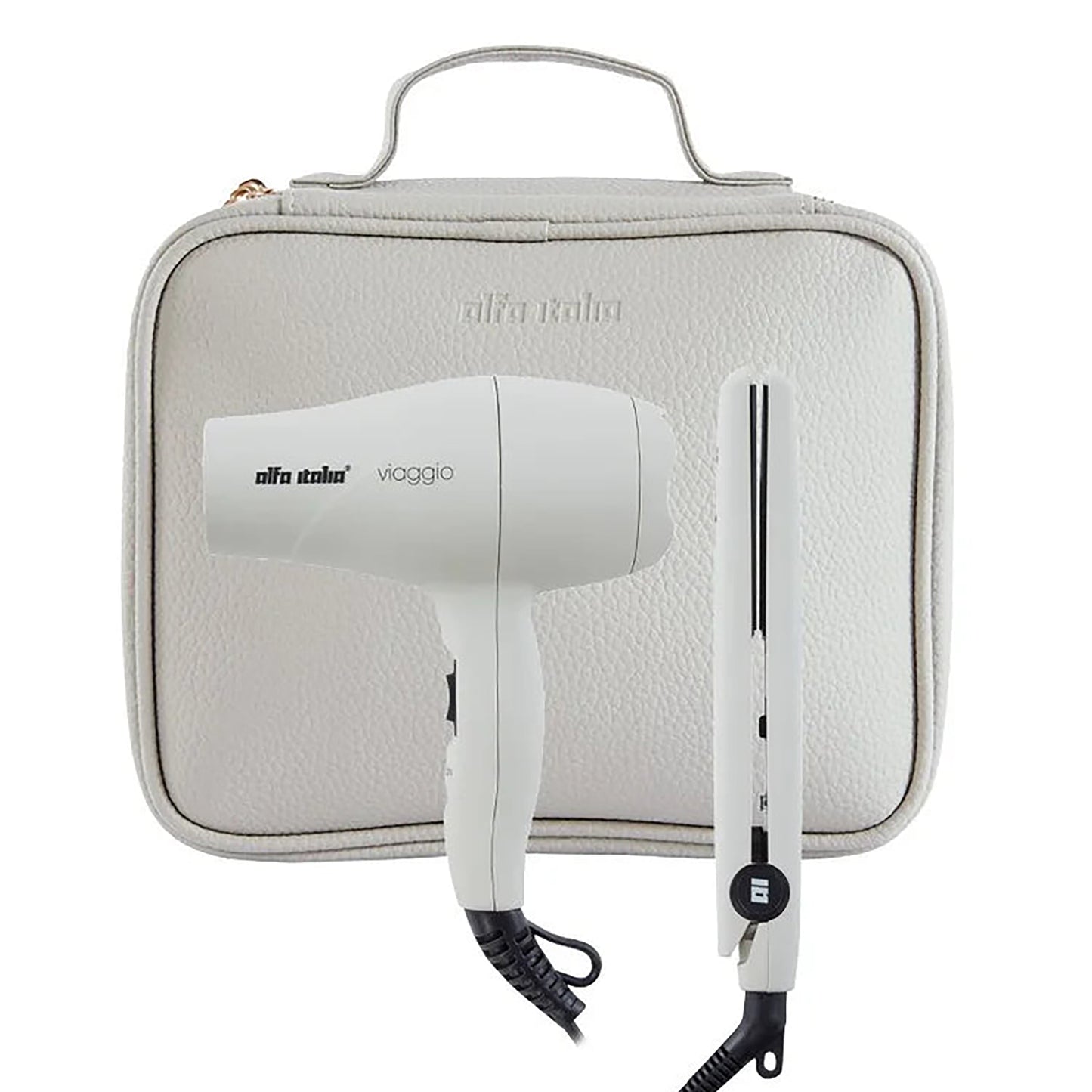 Alfa Italia Viaggio Hair Dryer & Straightener Travel Set -  Grigio