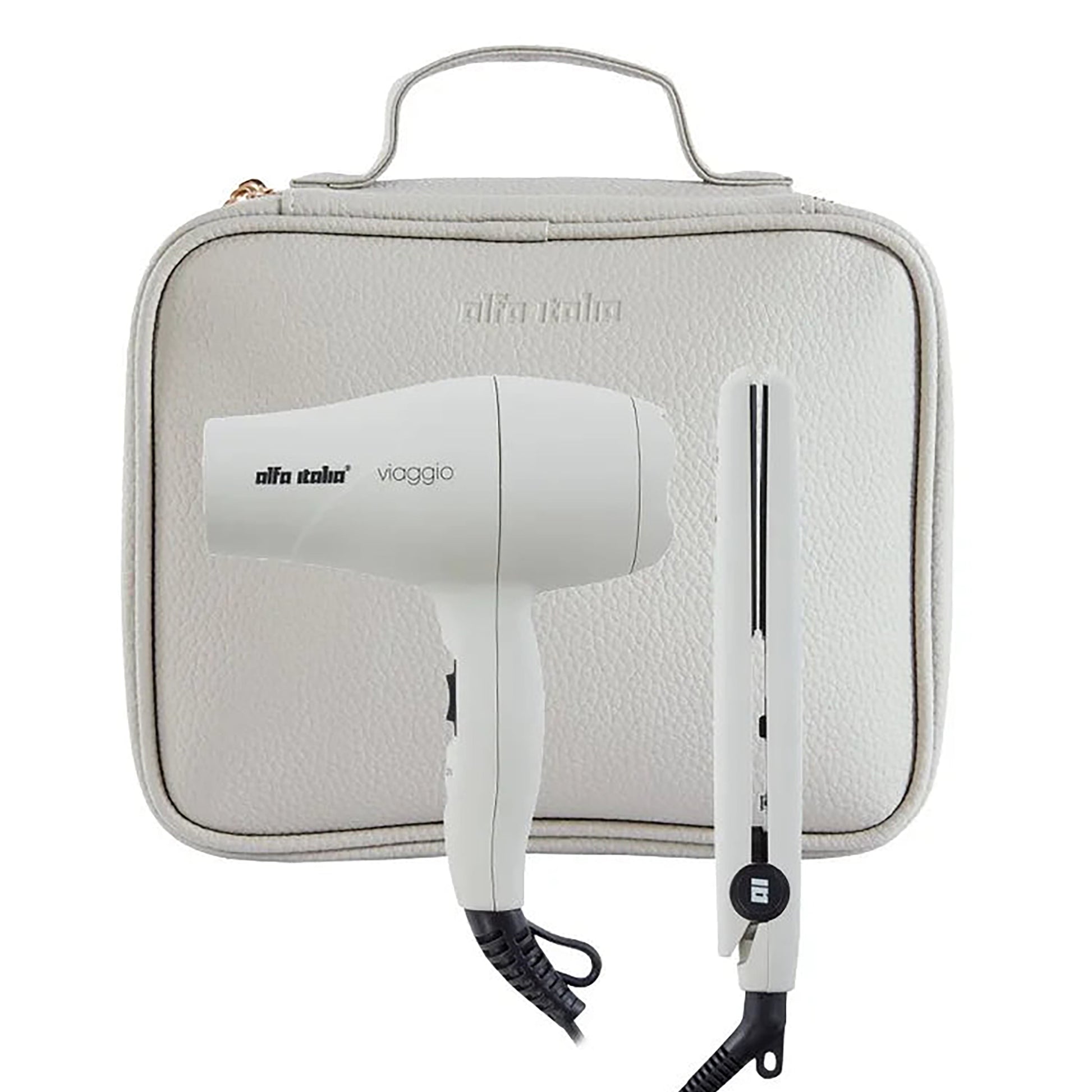 Alfa Italia Viaggio Hair Dryer & Straightener Travel Set -  Grigio