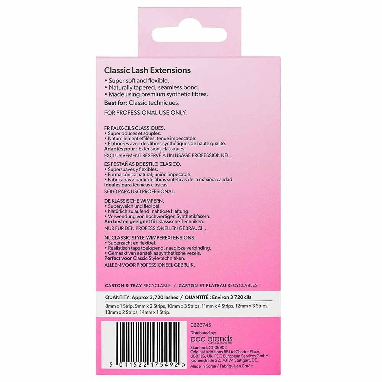 Salon System Lash Extensions Classic C-Curl 0.15 8-14mm