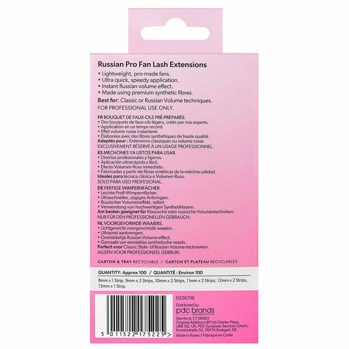 Salon System Lash Extensions ProFan C-Curl 5D 8-13mm