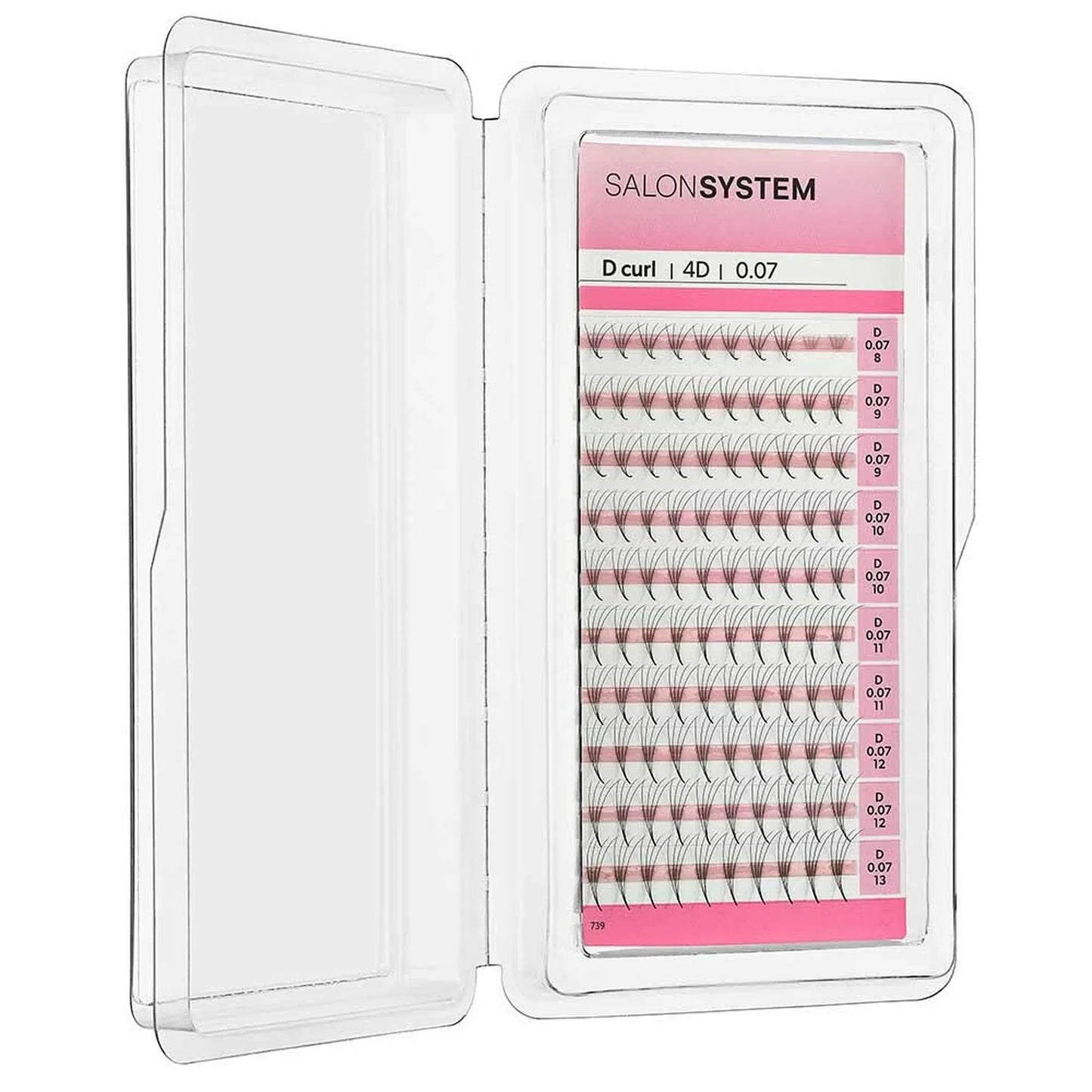 Salon System Lash Extensions ProFan D-Curl 4D 8-13mm