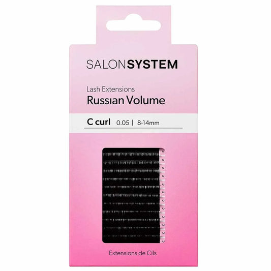 Salon System Lash Extensions Russian Volume C-Curl 0.05 8-14mm