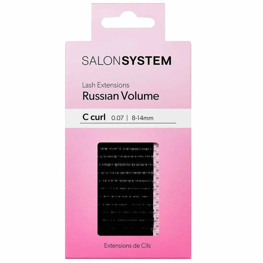 Salon System Lash Extensions Russian Volume C-Curl 0.07 8-14mm
