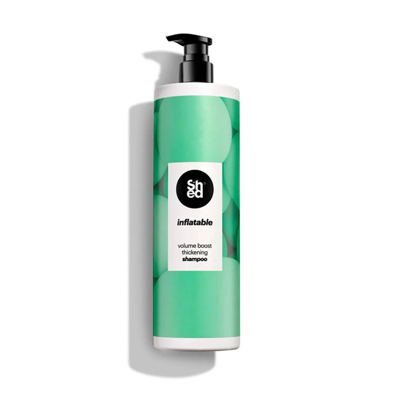 SHED Inflatable Volume Boost Thickening Shampoo 1L for fine and limp hair
