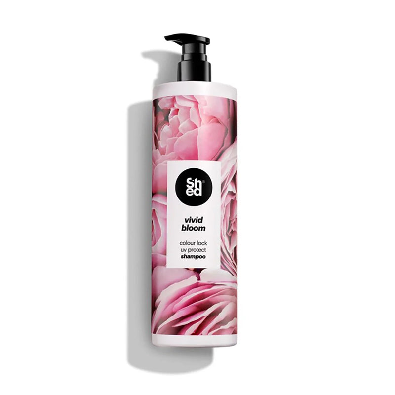 SHED professional haircare - Vivid Bloom Colour Lock UV Protect Shampoo made in the UK