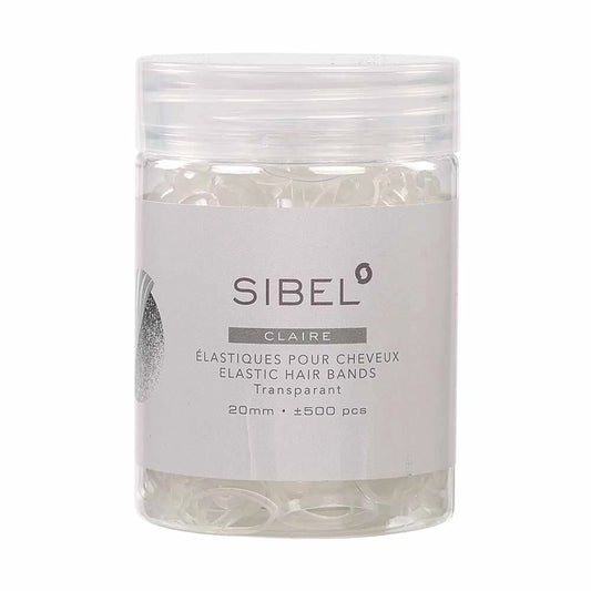 Sibel Micro-Braid Hair Ties 20mm Clear, Pack of 500