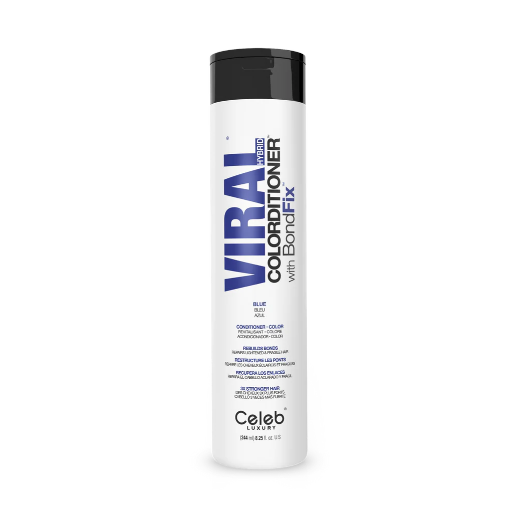 Celeb Luxury Viral Hybrid Colorditioner Conditioner with BondFix - Blue - 244ml