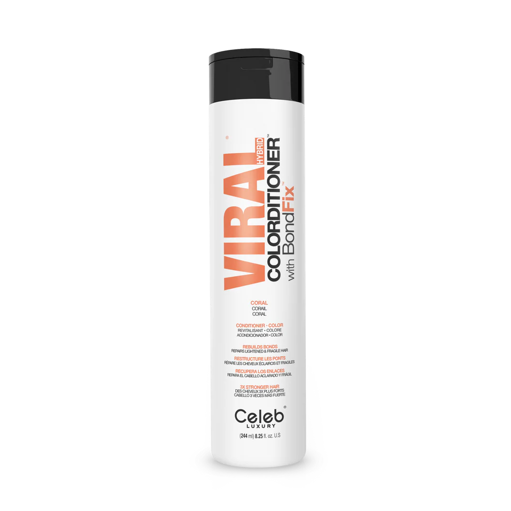 Celeb Luxury Viral Hybrid Colorditioner Conditioner with BondFix - Coral - 244ml