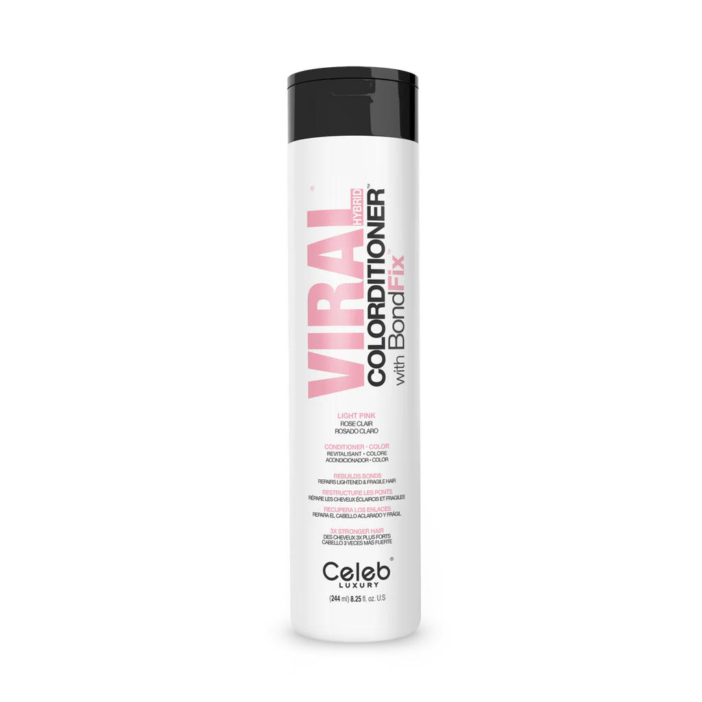 Celeb Luxury Viral Hybrid Colorditioner Conditioner with BondFix - Light Pink - 244ml