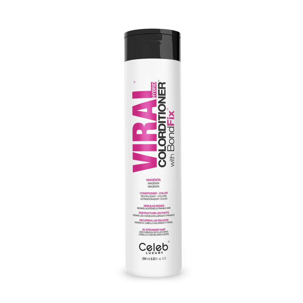 Celeb Luxury Viral Hybrid Colorditioner Conditioner with BondFix - Magenta - 244ml