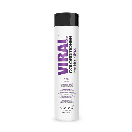 Celeb Luxury Viral Hybrid Colorditioner Conditioner with BondFix - Purple - 244ml