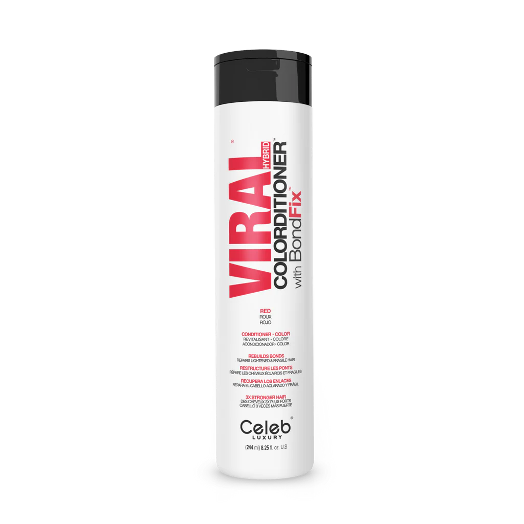 Celeb Luxury Viral Hybrid Colorditioner Conditioner with BondFix - Red - 244ml