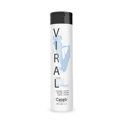 Celeb Luxury Viral Shampoo Colorwash Vegan Shampoo -  Pastel Baby Blue - 244ml