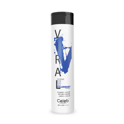 Celeb Luxury Viral Shampoo Colorwash Vegan Shampoo -  Extreme Blue - 244ml