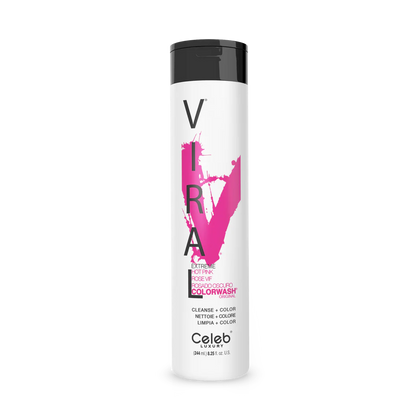 Celeb Luxury Viral Shampoo Colorwash Vegan Shampoo -  Extreme Hot Pink - 244ml
