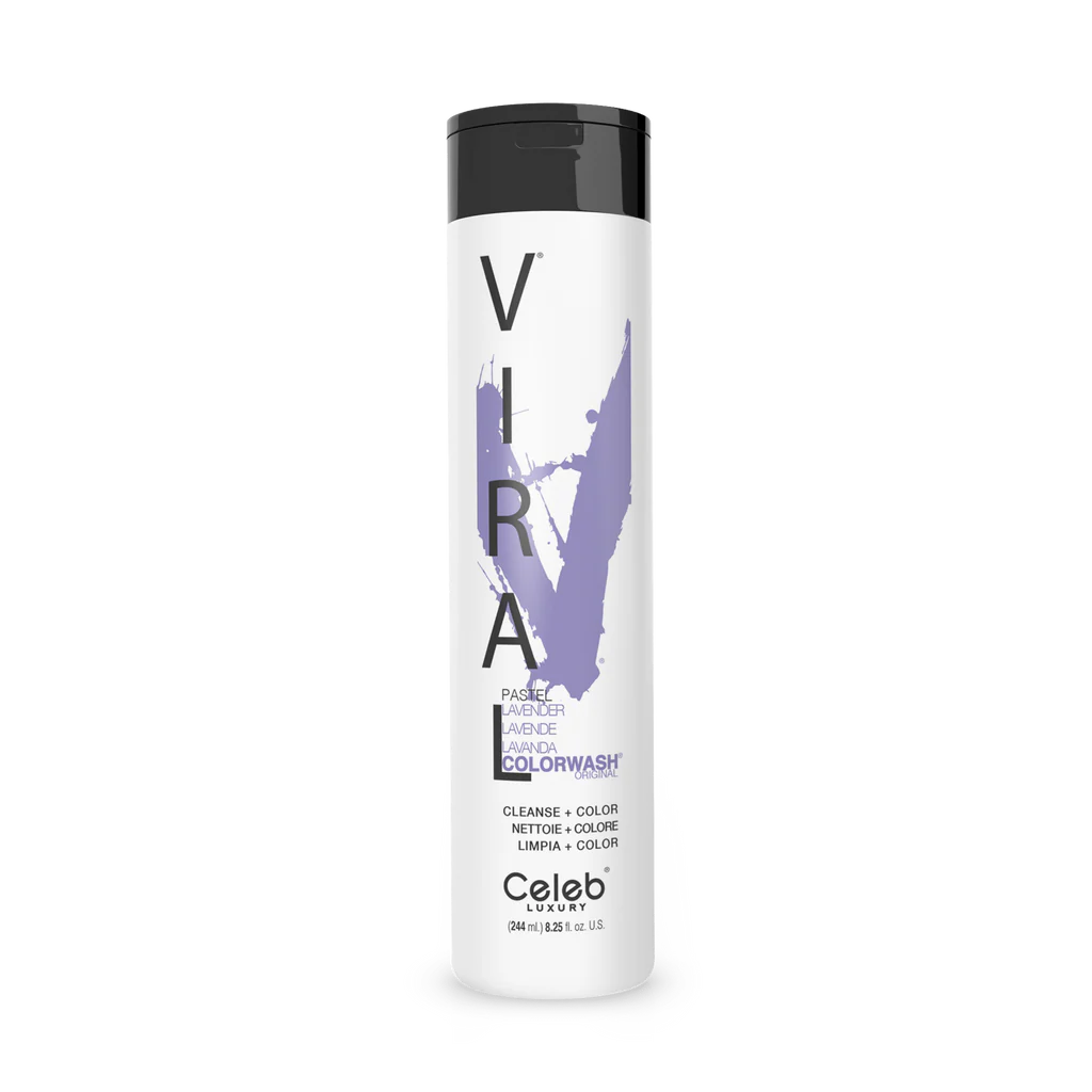 Celeb Luxury Viral Shampoo Colorwash Vegan Shampoo -  Pastel Lavender - 244ml