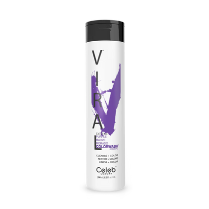 Celeb Luxury Viral Shampoo Colorwash Vegan Shampoo -  Extreme Purple - 244ml