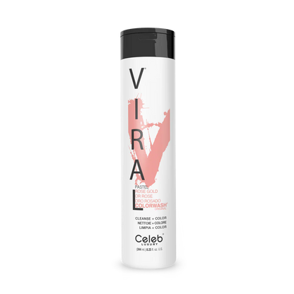Celeb Luxury Viral Shampoo Colorwash Vegan Shampoo -  Pastel Rose Gold - 244ml