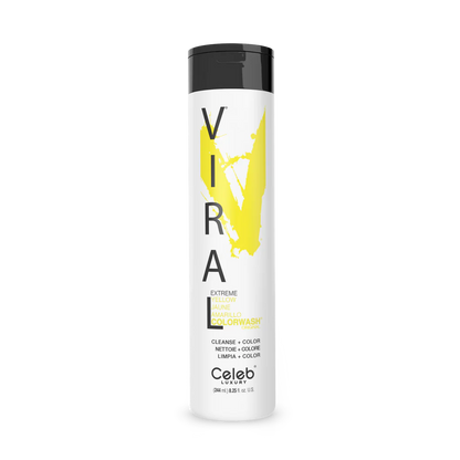 Celeb Luxury Viral Shampoo Colorwash Vegan Shampoo -  Extreme Yellow - 244ml