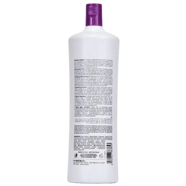 Fanola No Yellow Hair Mask 1 Litre - Back Of Bottle
