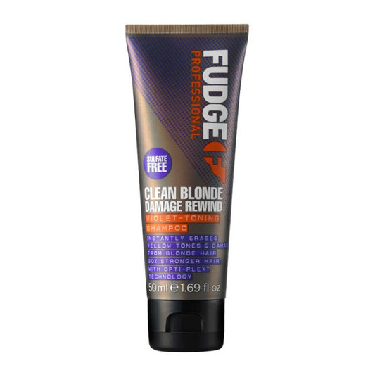 Fudge Professional Clean Blonde Damage Rewind Violet-Toning Shampoo 50ml