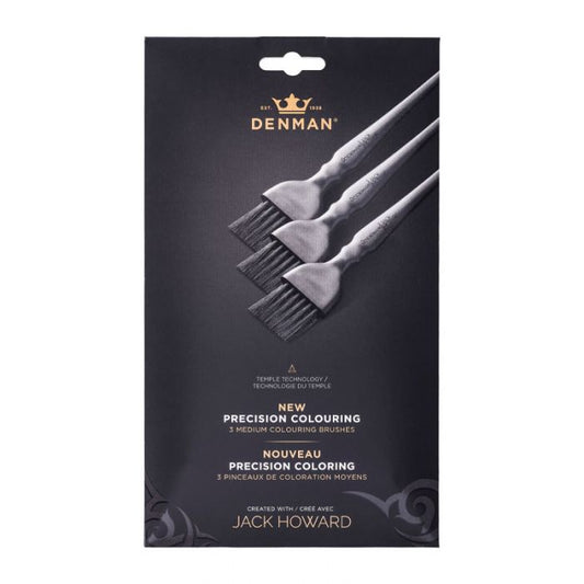 Denman Jack Howard 3 Medium Precision Colouring Brushes