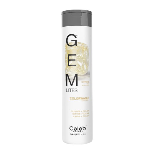 Gem Lites Citrine Colorwash Shampoo 244ml by Celeb Luxury