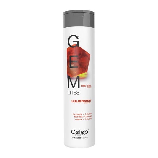 Gem Lites Fire Opal Colorwash Shampoo 244ml by Celeb Luxury