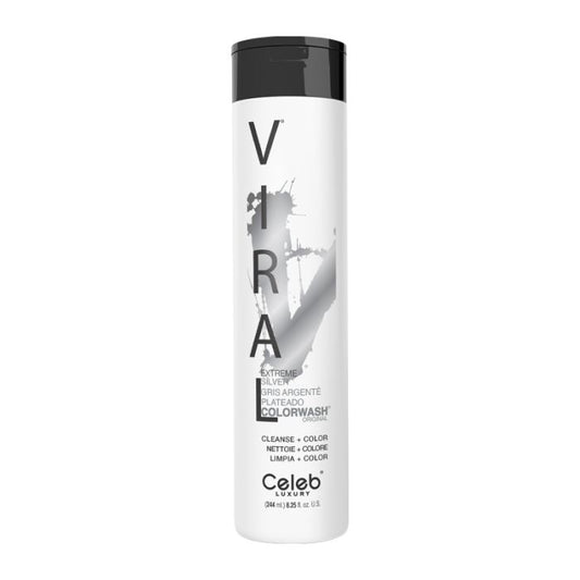 Viral Extreme Silver Colorwash Shampoo 244ml by Celeb Luxury