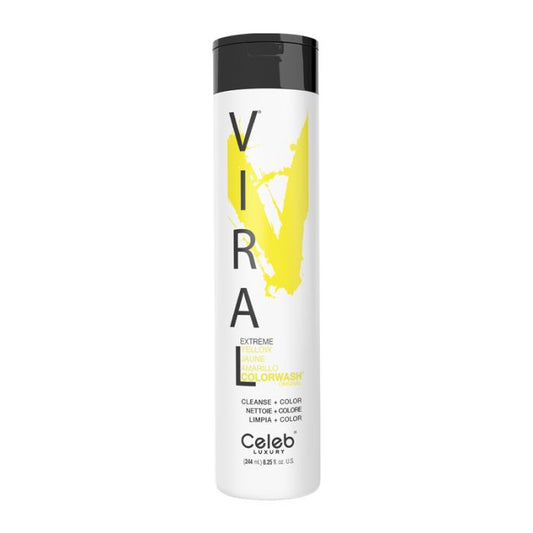 Viral Extreme Yellow Colorwash Shampoo 244ml by Celeb Luxury