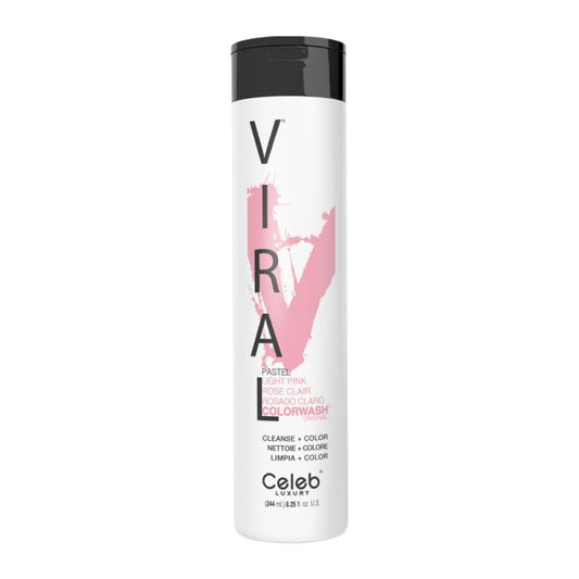 Viral Extreme Pastel Light Pink Colorwash Shampoo 244ml by Celeb Luxury