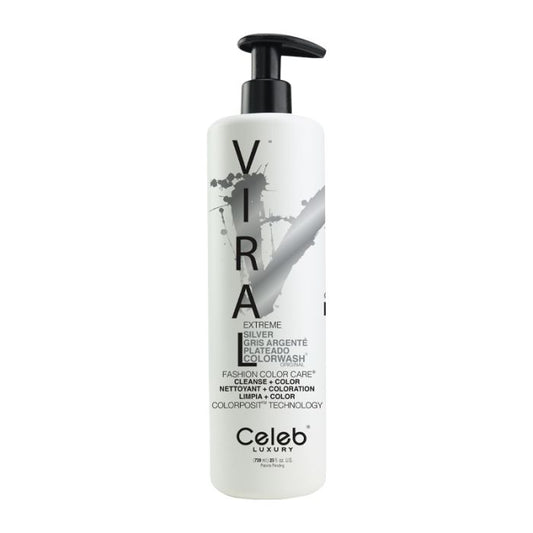Viral Extreme Silver Colorwash Shampoo 739ml by Celeb Luxury