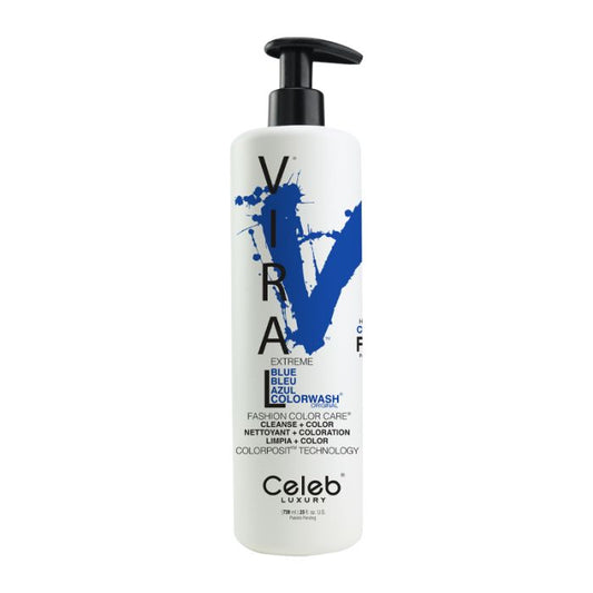 Viral Extreme Blue Colorwash Shampoo 739ml by Celeb Luxury