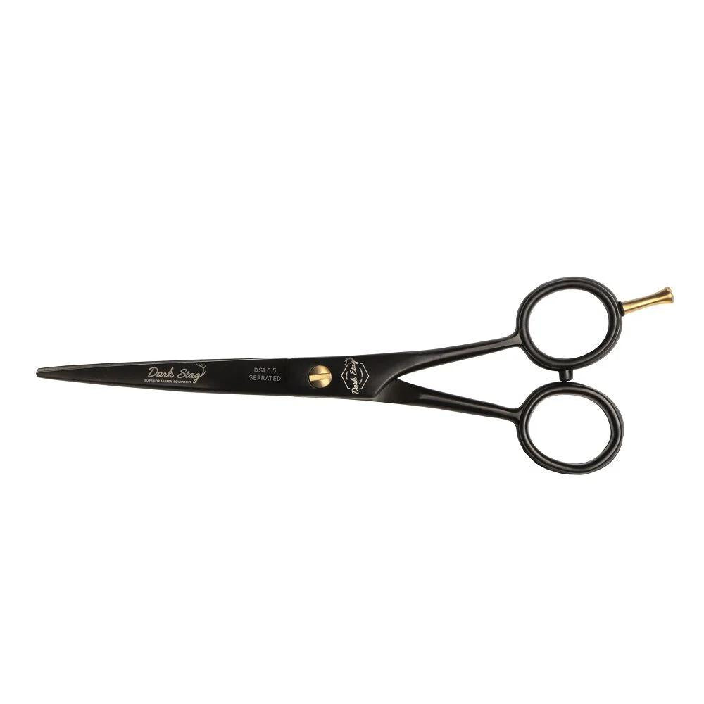 Dark Stag Straight Scissors Black & Gold DS1 6.5 Inch