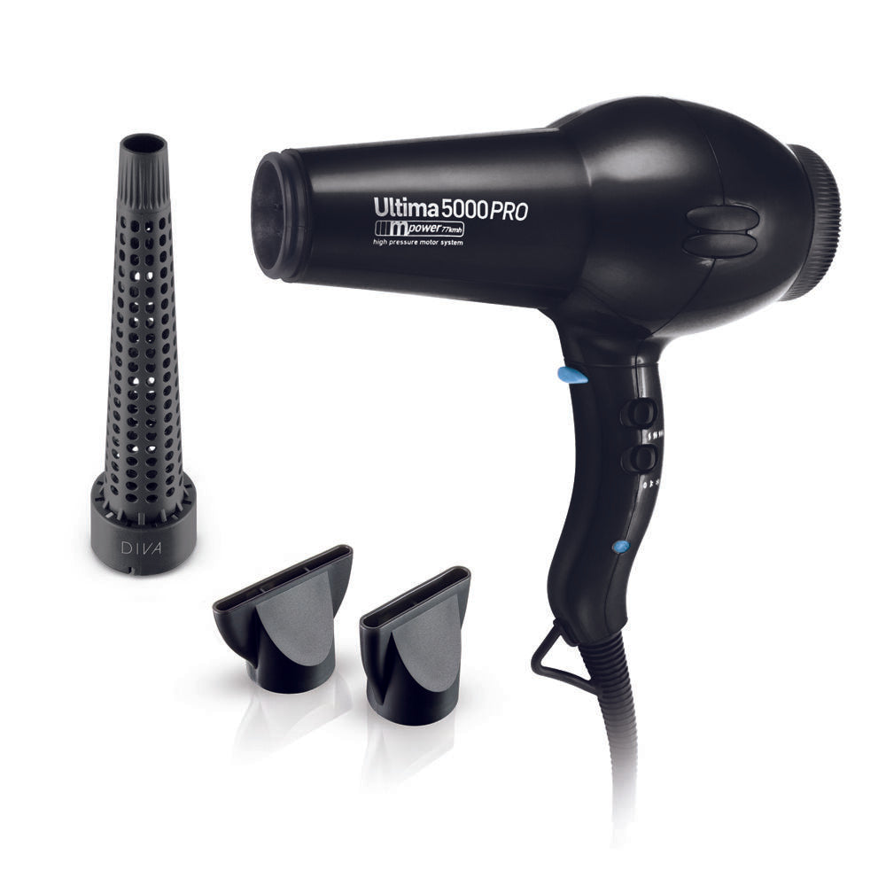 Diva Pro Styling Ultima 5000 Pro Hair Dryer Black