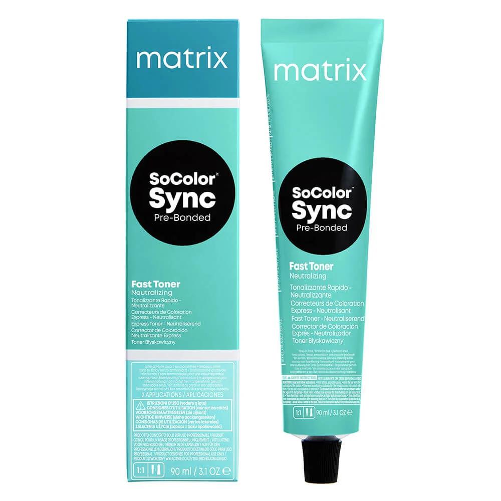 Matrix SoColor Sync Pre-Bonded Fast Toner - Anti Yellow 90ml,