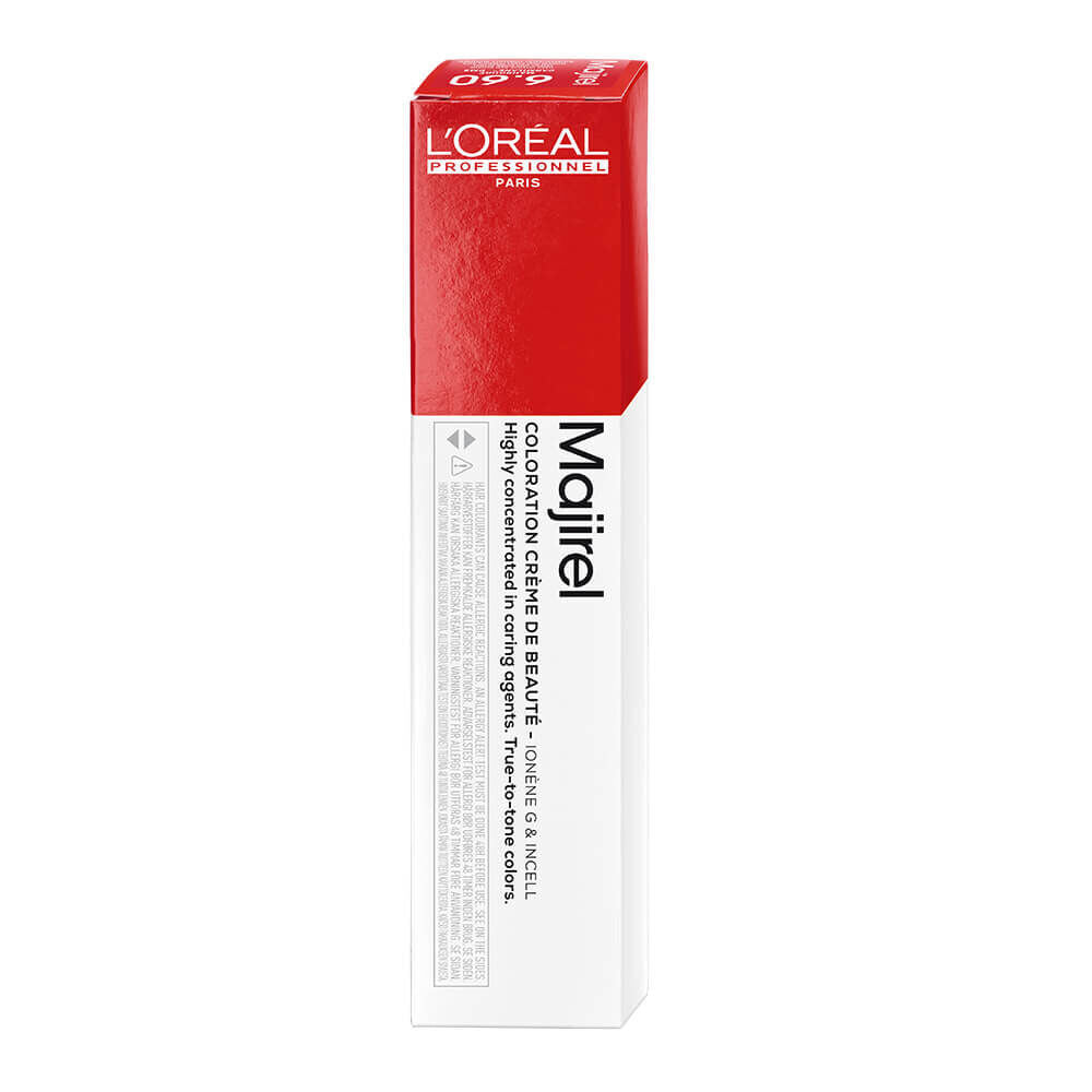 L'Oréal Professionnel Majirouge Permanent Hair Colour - 6.66 Dark Extra Red Blonde 50ml,