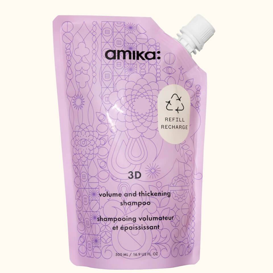 Amika 3D Thickening Shampoo 500Ml Pouch